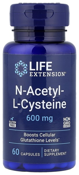 Life Extension N-Acetyl-L-Cysteine 600 mg 60 kapsler