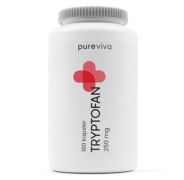 Pureviva Tryptofan 250 mg 180 kapsler