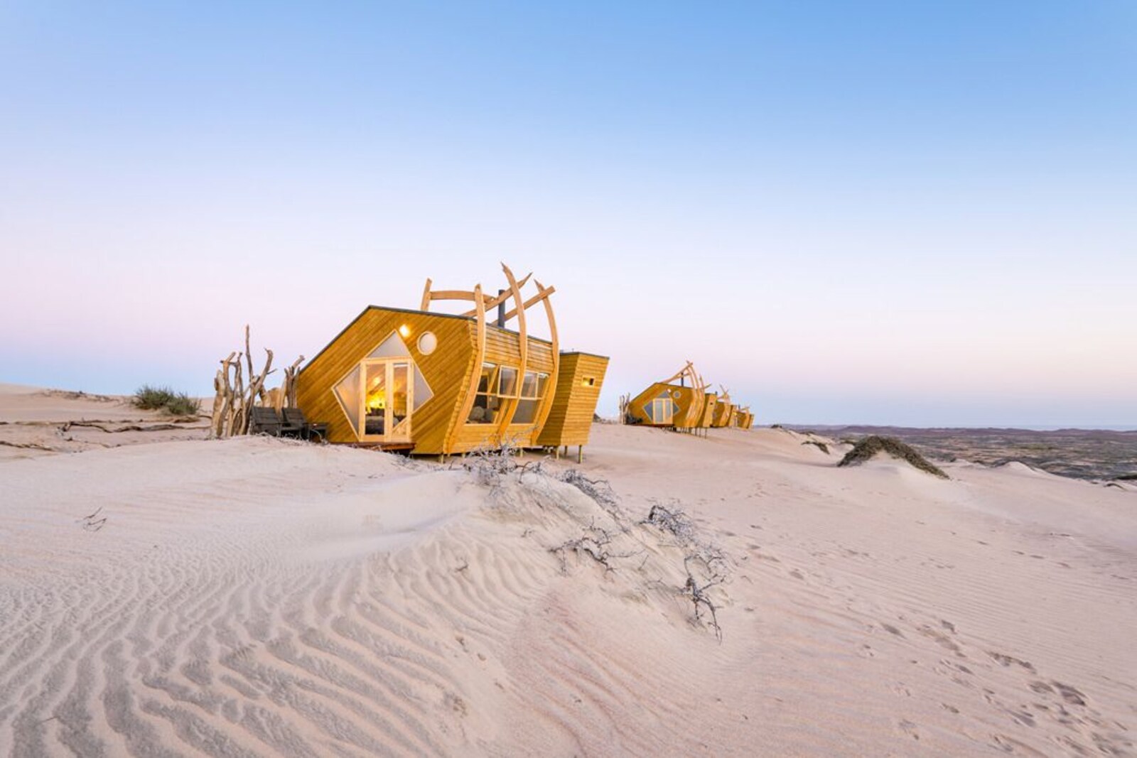 Shipwreck Lodge på Skeleton Coast i Namibia