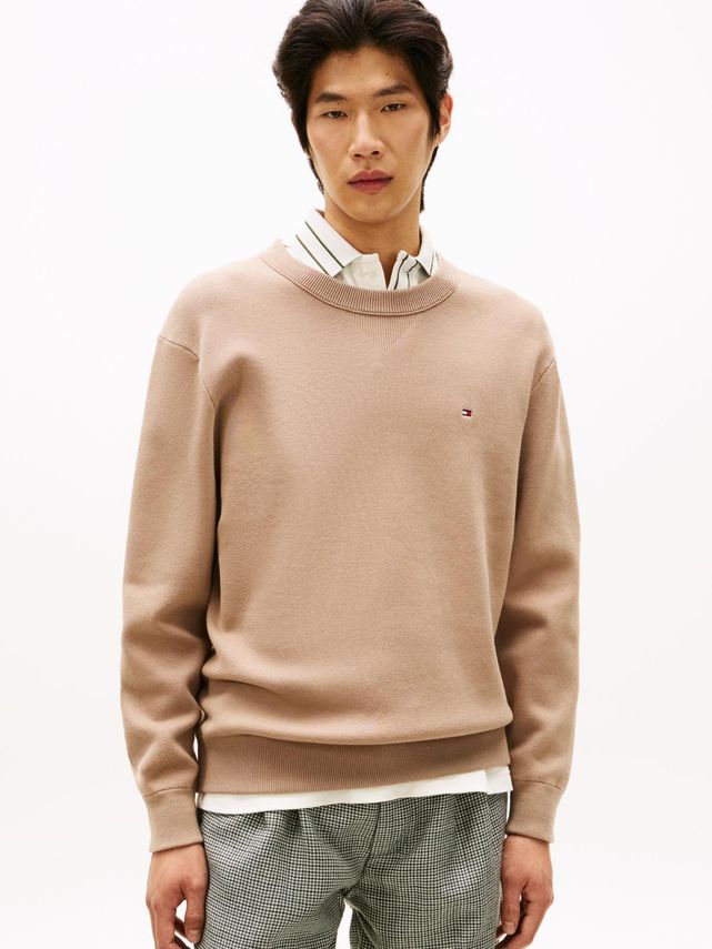 Tommy Hilfiger Full Milano crew neck striktrøje til mænd