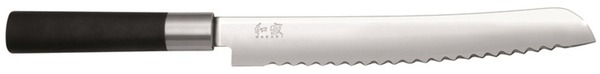 Kai Wasabi Black brødkniv med sort håndtag og 23 cm blad