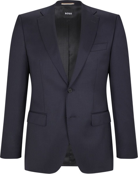 BOSS blå jomfruuld blazer til mænd