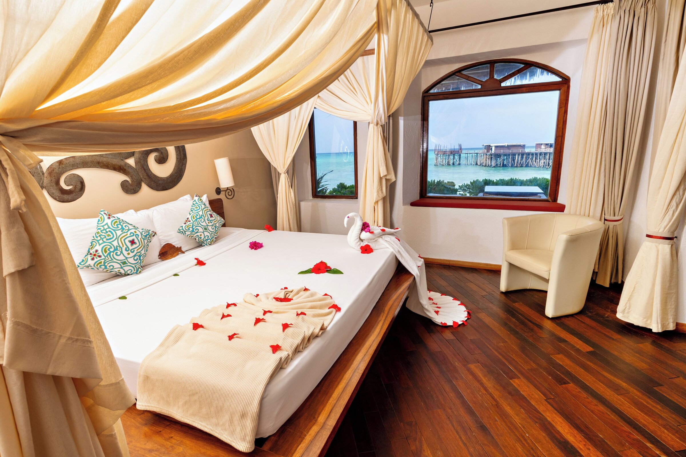 Seafront suite hos Essque Zalu Zanzibar i Nungwi