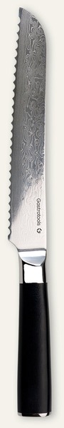 GastroTools brødkniv 21 cm med mørkt håndtag