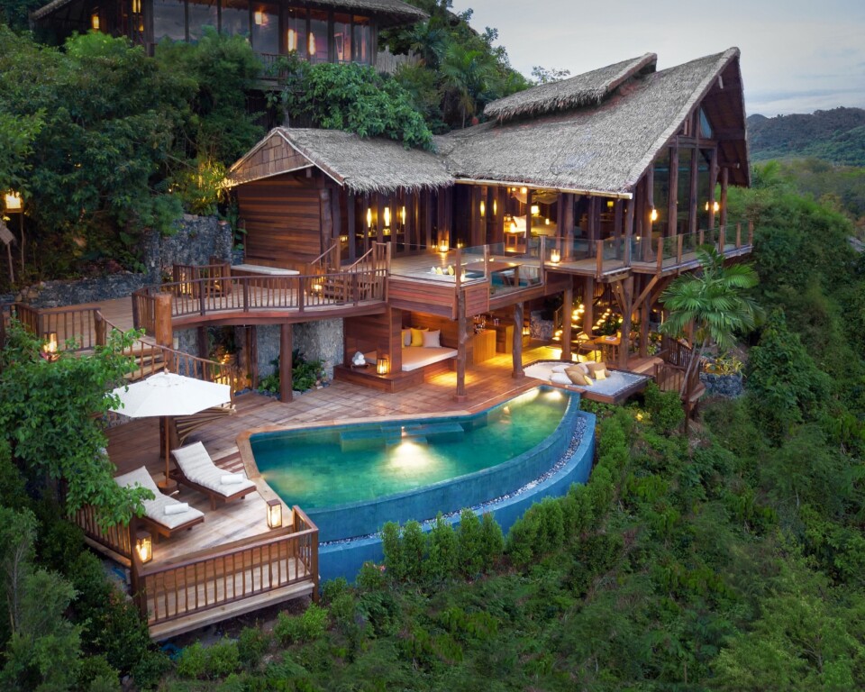 The View-villa hos Six Senses Yao Noi med udsigt over Phang Nga