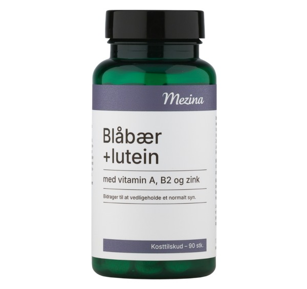 Mezina Blåbær og Lutein tabletter