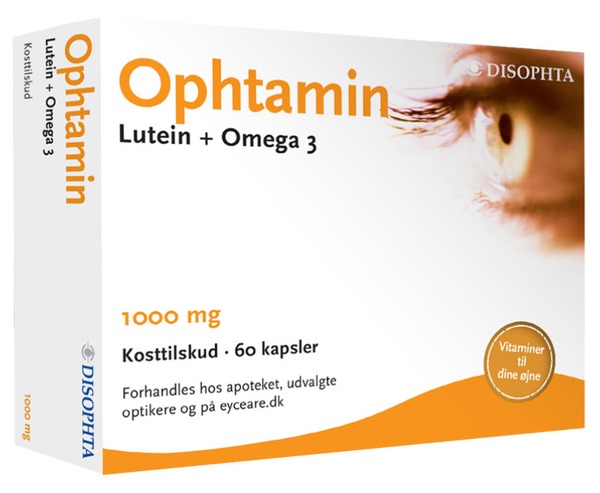 Ophtamin Lutein + Omega 3 kapsler