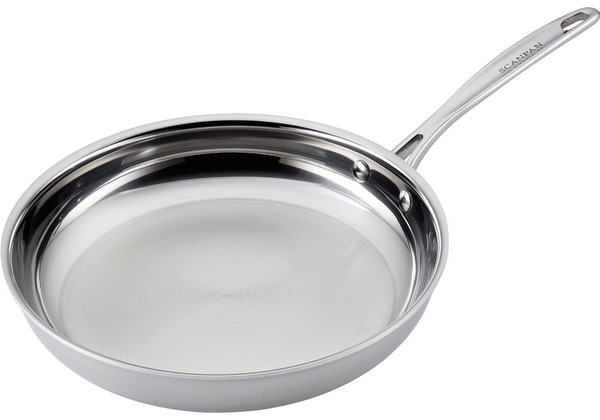 Scanpan Fusion 5 stegepande 28 cm i blankt rustfrit stål