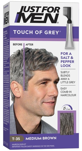 Just For Men Touch of Grey Medium Brown Grey hårfarve til mænd