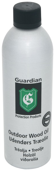 Guardian udendørs træolie i flaske på 600 ml