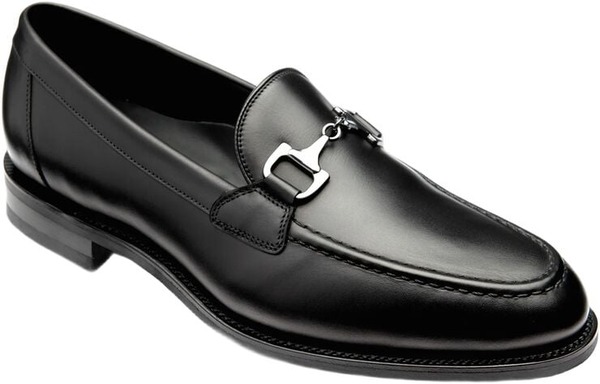 Sort Loake Kensington loafer i kalvelæder