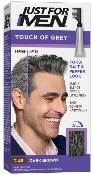 Just For Men Touch of Grey Dark Brown Grey hårfarve til mænd