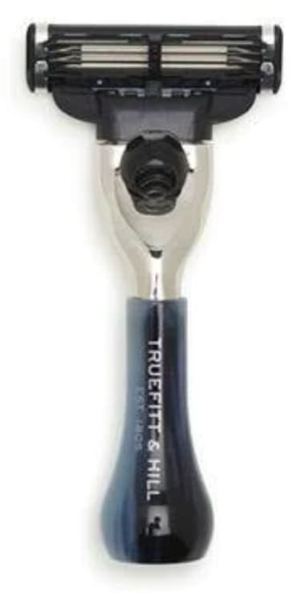 Truefitt & Hill Travel Razor med kompakt håndtag og Mach3-hoved