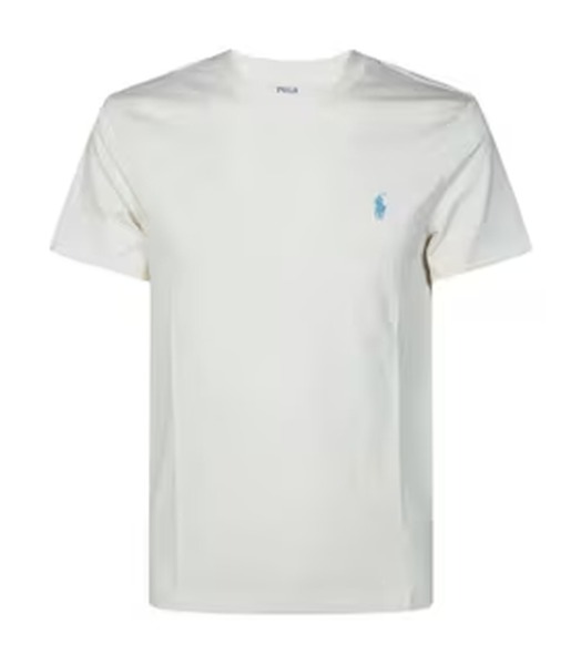 Ralph Lauren Custom Slim t-shirt i farven Cream