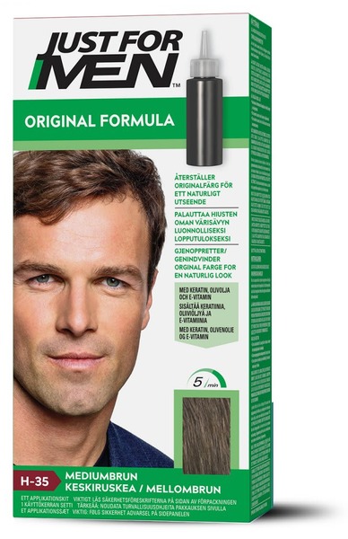Just For Men Hårfarve Medium Brown til mænd