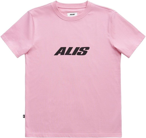 ALIS Jeron Essential t-shirt i klar pink med sort logo