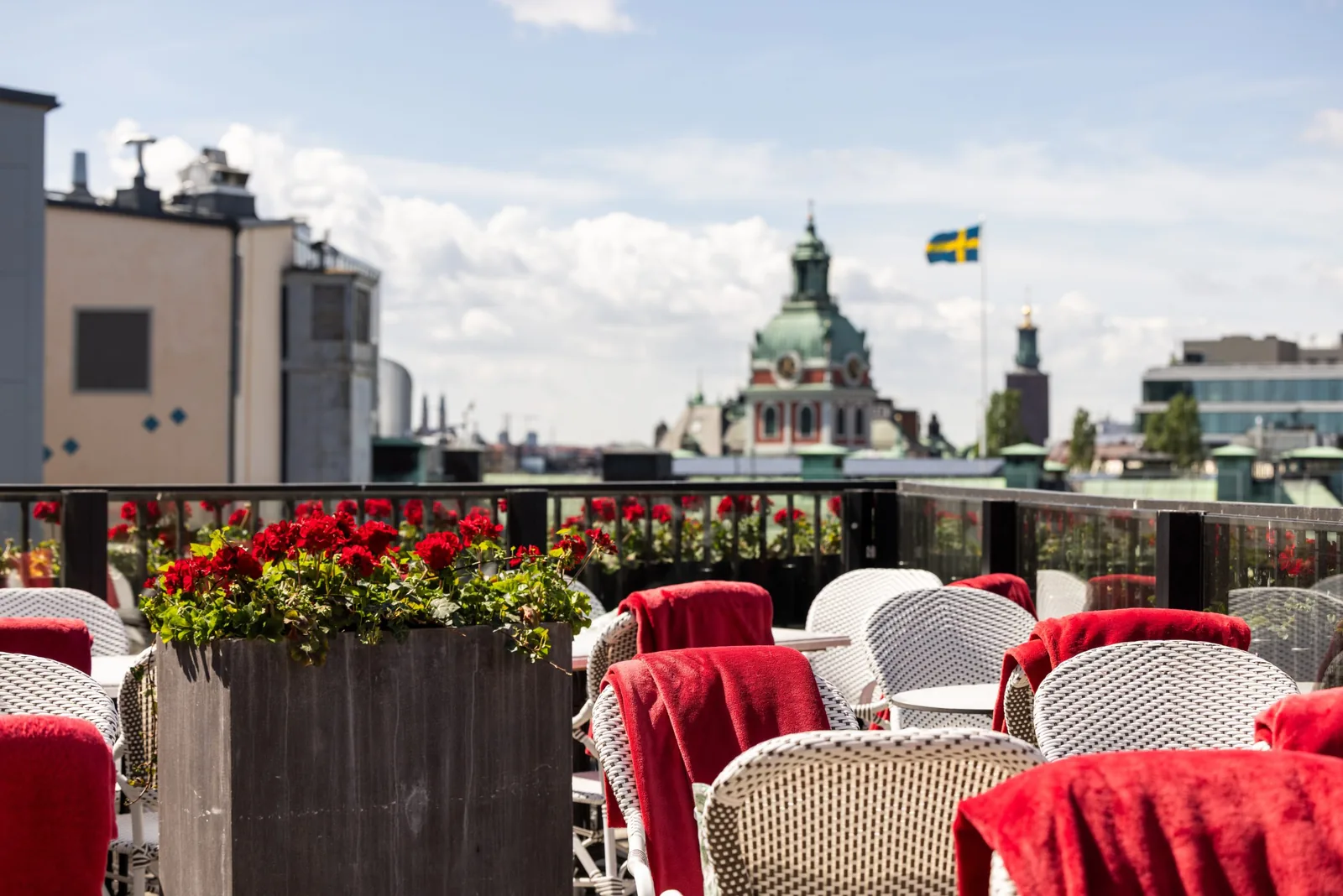 Tagterrasse på Bank Hotel i Stockholm