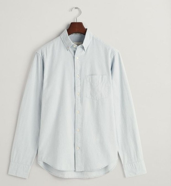 GANT Archive Oxford-skjorte i dove blue til mænd