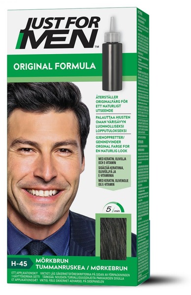 Just For Men Hårfarve Dark Brown Black til mænd