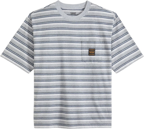 Levi's Workwear Pocket t-shirt vist som rent helprodukt med blå og hvide striber