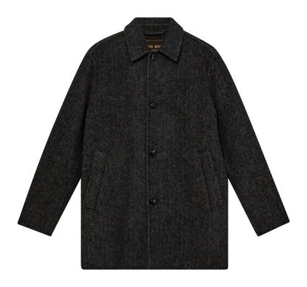 Mos Mosh MMGBarkley Wool Coat sildebensvævet uldfrakke til mænd