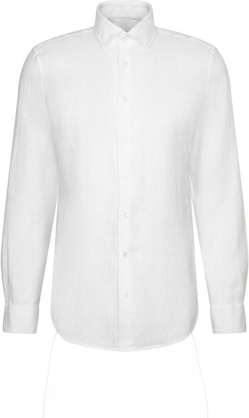 Seidensticker Linen Shirt Slim hvid hørskjorte
