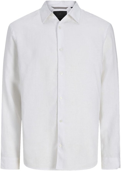 Jack & Jones JPRBLALAWRENCE bright white hørskjorte