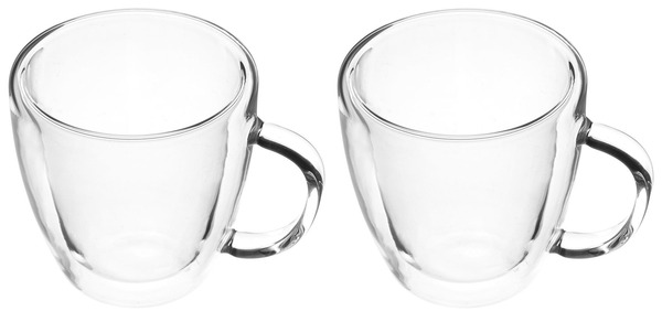 Maku dobbeltvægget kaffeglas 25 cl med hank