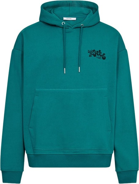 Grøn Jay Chest Print hoodie fra Resteröds