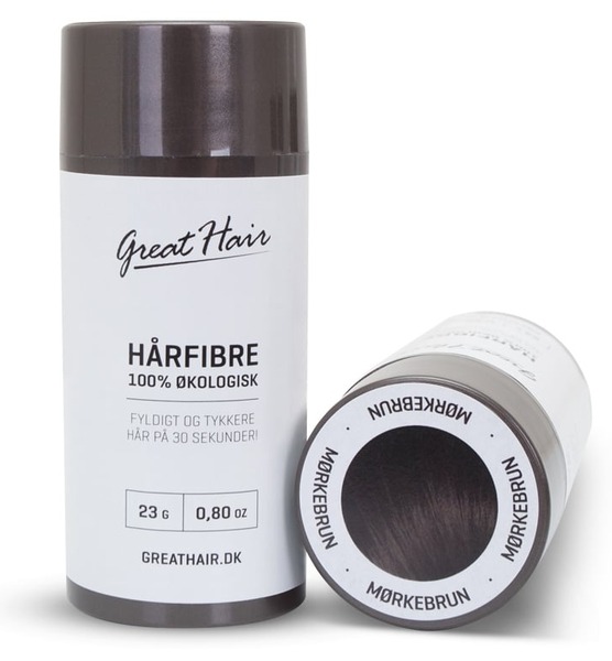 Great Hair Hårfibre Mørkebrun 23 g