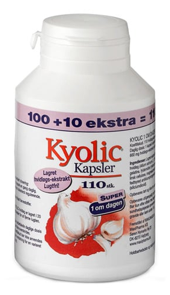 Kyolic Hvidløg 1 om dagen 100+10 kapsler