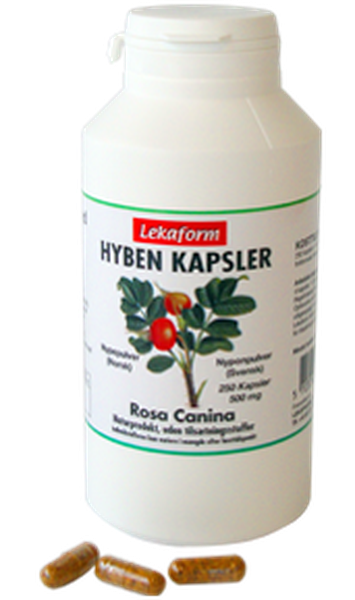 Lekaform Hybenkapsler 250 kapsler
