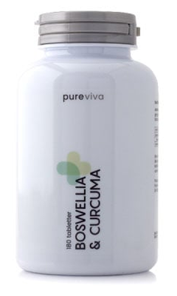Pureviva Boswellia og Curcuma 180 tabletter