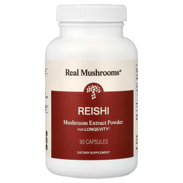 Real Mushrooms Reishi Mushroom Extract, 90 kapsler