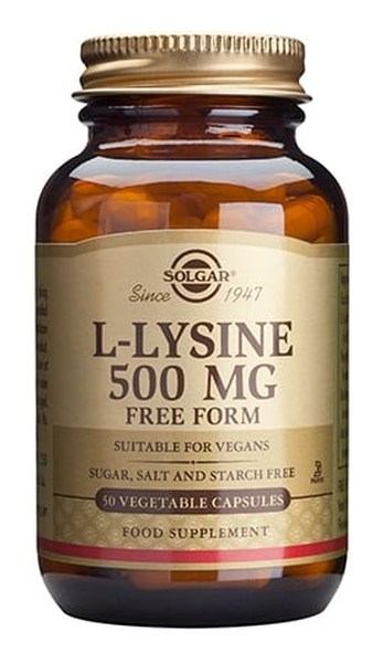 Solgar L-Lysin aminosyre 500 mg 50 kapsler