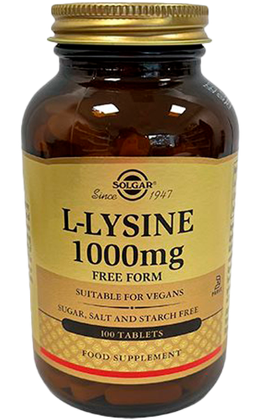 Solgar L-Lysine 1000 mg 100 tabletter