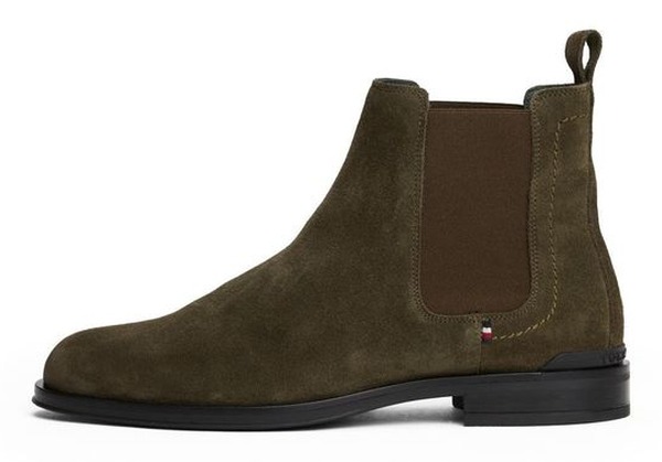 Mørkegrøn Tommy Hilfiger Corporate Hilfiger SDE Chelsea boot