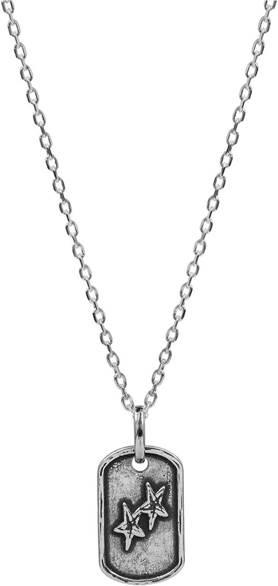 TwoJeys Dog Tag Necklace i 925 sterlingsølv
