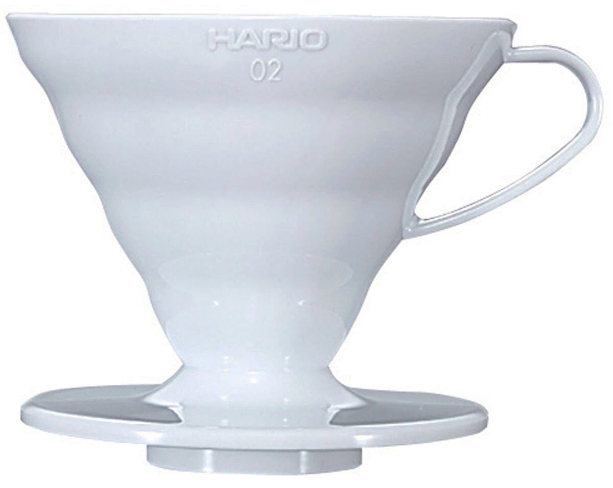 Hario V60 2 Cup pour over-brygger i hvid keramik