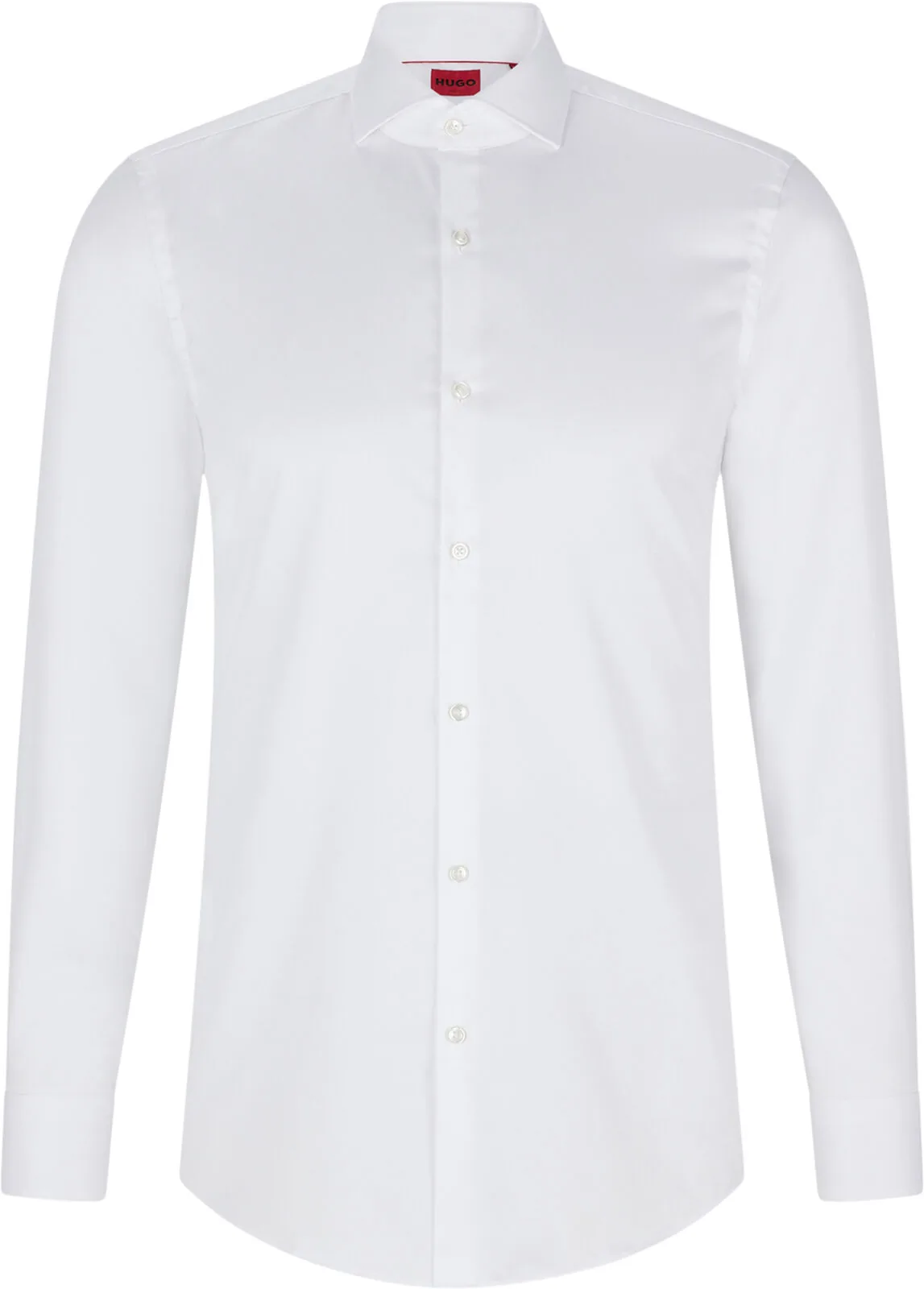 HUGO Kason hvid slim fit skjorte med cutawaykrave