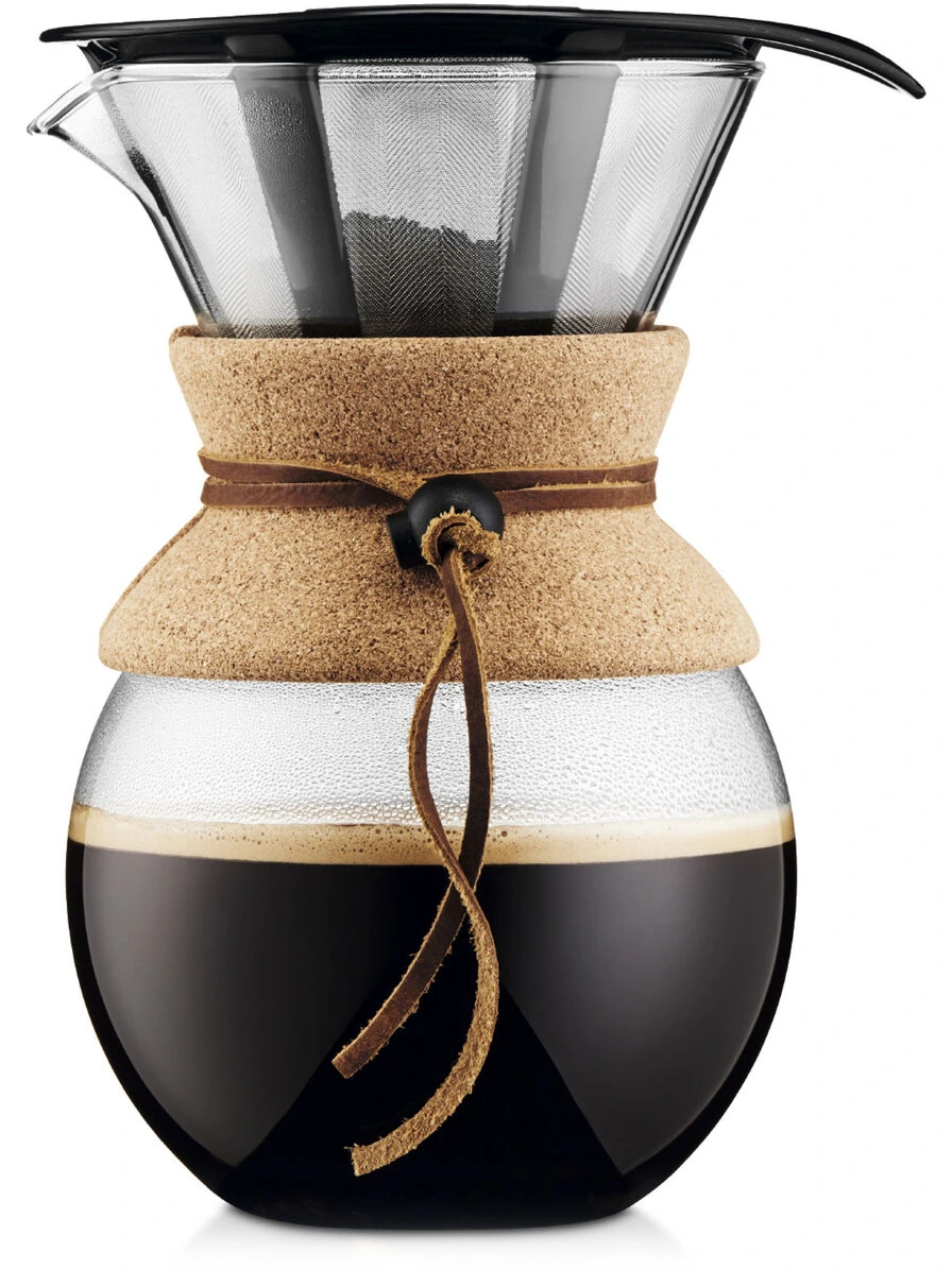 Bodum Pour Over-kaffebrygger på 1 liter med kork og metalfilter