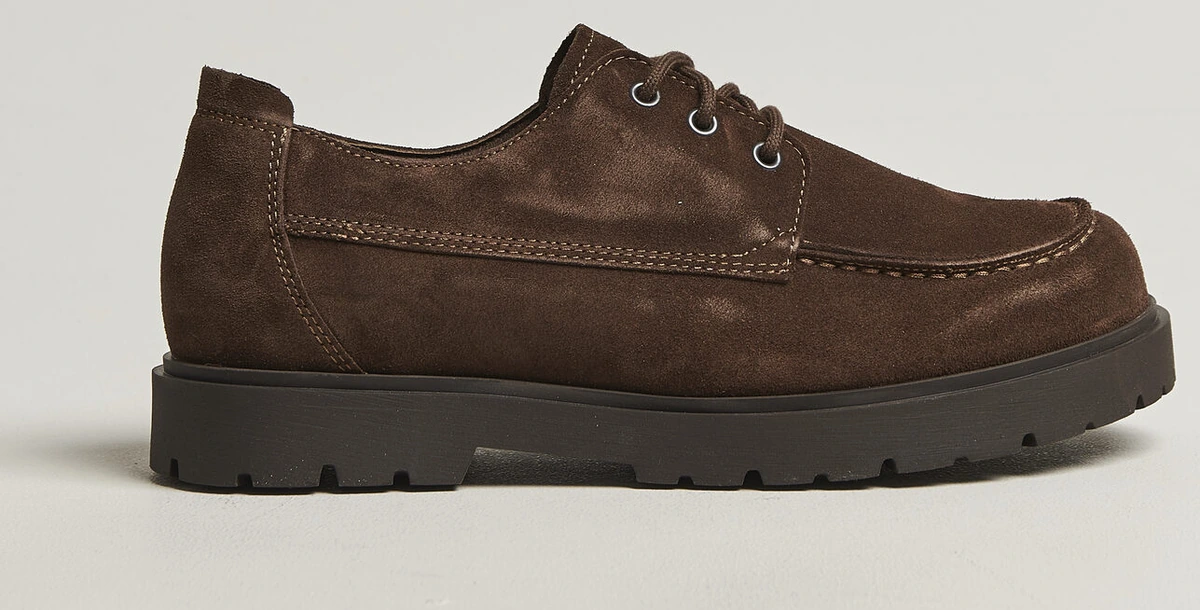 Brun Highwood Moc Lace Derby i ruskind fra BIRKENSTOCK