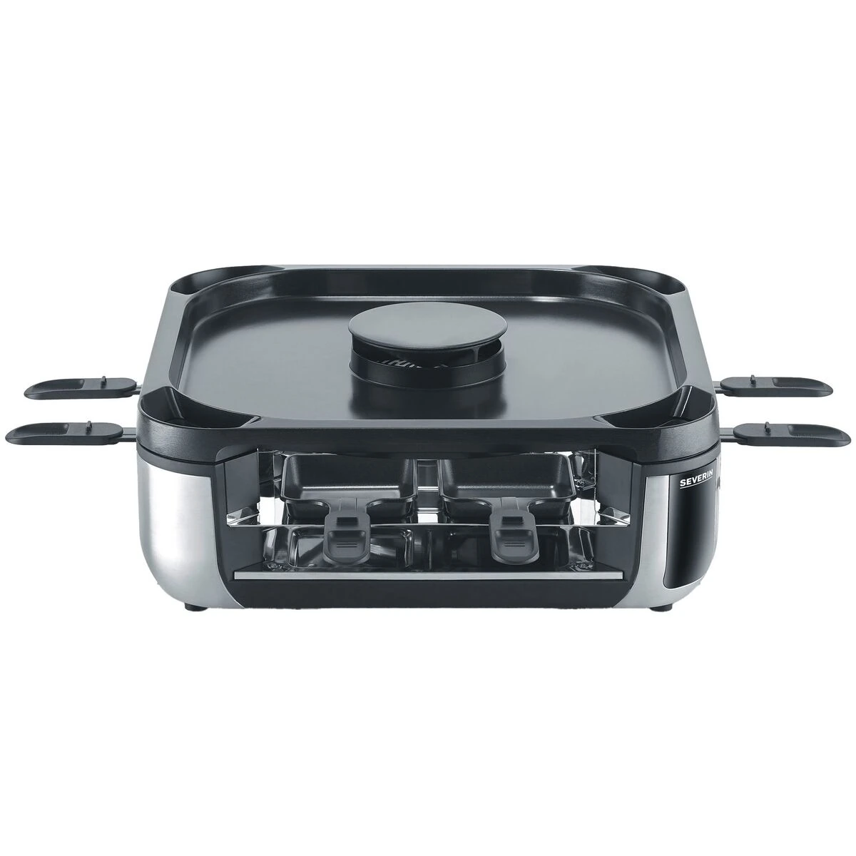Severin RG 2379 raclette med integreret filter og otte pander