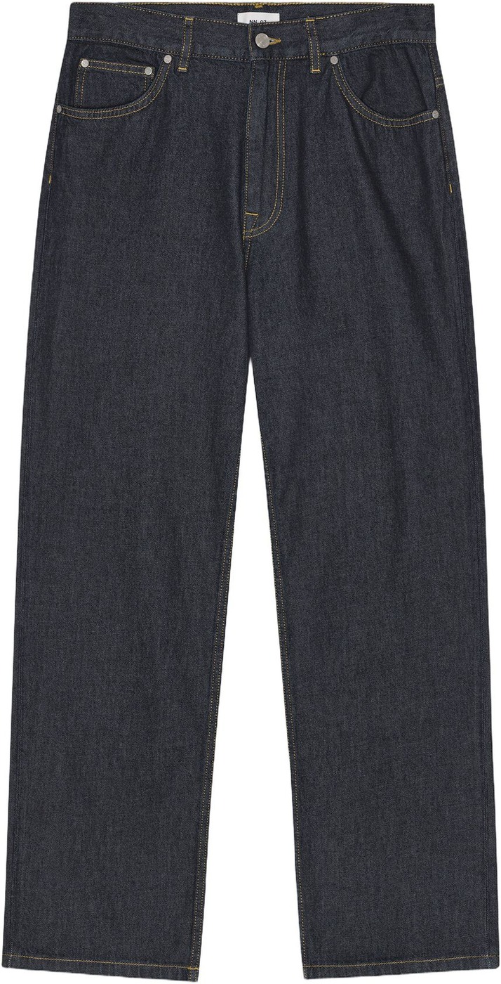 Mørkeblå NN.07 Otis relaxed jeans i kraftig denim