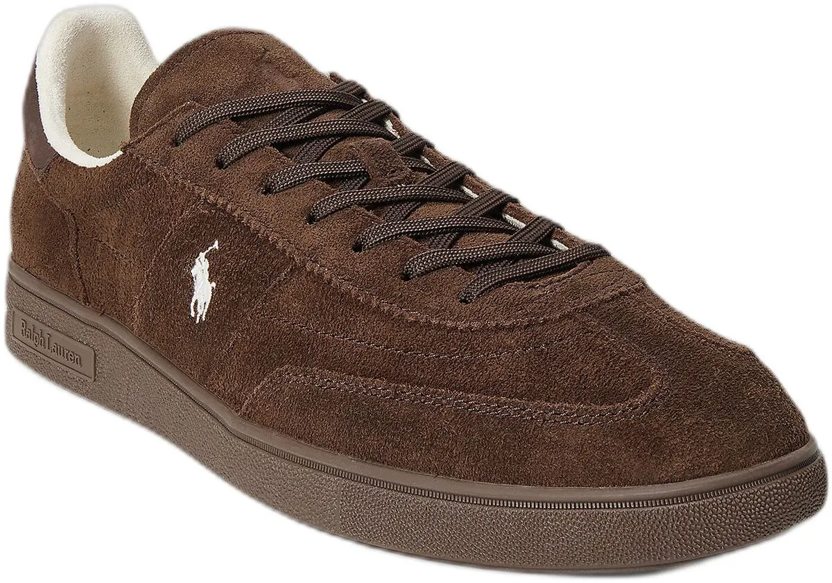 Polo Ralph Lauren Bedford sneakers i mørkebrunt ruskind