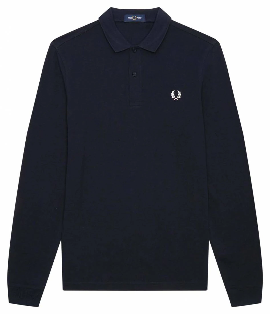 Fred Perry M6006 langærmet polo i navy