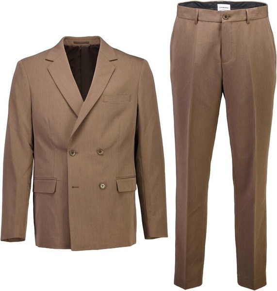 Gråt Lindbergh Fine Twill Stretch jakkesæt