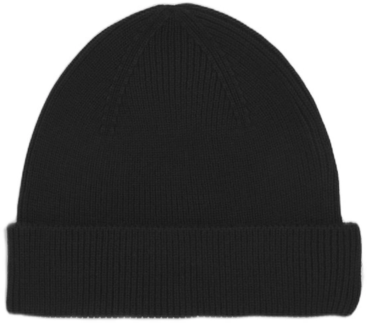 Sort NN.07 Niko Beanie med klassisk fold