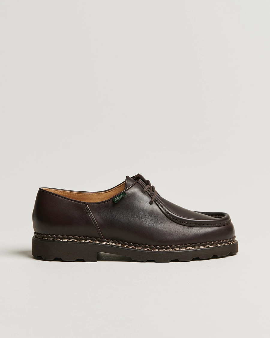 Brun Michael Derby med moc-toe fra Paraboot