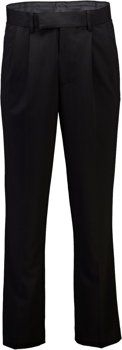 Lindbergh sorte straight leg formal pants med læg